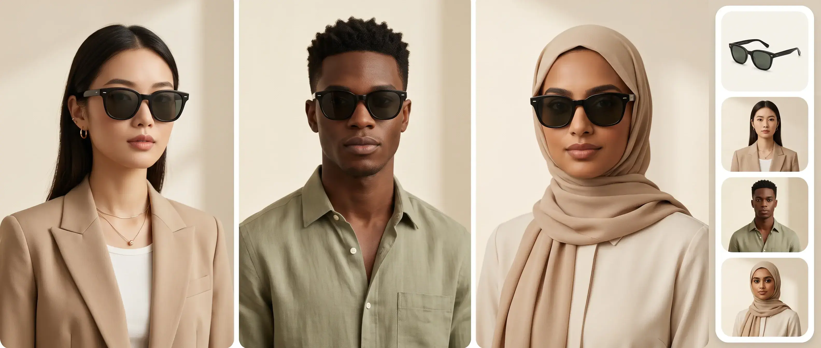 Apparel shown on multiple models